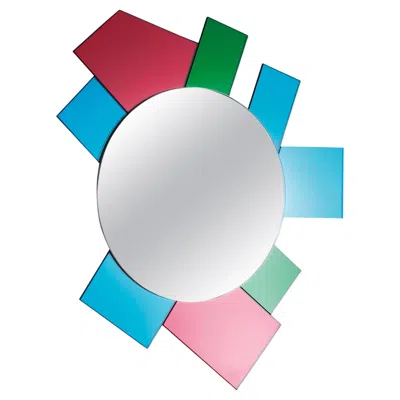 Pre-owned Glas Italia Gli Specchi Di Dioniso 6 Wall Mirror By Ettore Sottsass For  In Stock In Gray