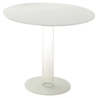 Pre-owned Glas Italia Hub Bistrot High Table By Piero Lissoni In Gray