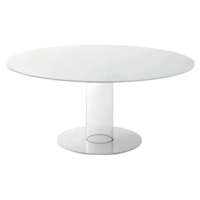 Pre-owned Glas Italia Hub Table By Piero Lissoni In Gray