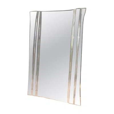 Pre-owned Glas Italia Maestrale - Wall Mirror In Glass H 196 Cm (77.2 In) - Piero Lissoni In Gray