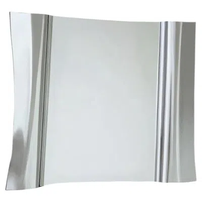 Pre-owned Glas Italia Maestrale - Wall Mirror In Glass H 90 Cm (35.4 In) - Piero Lissoni In Gray