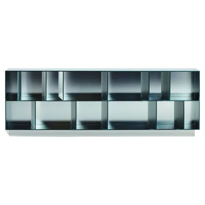 Pre-owned Glas Italia Obliquo Shelving By Piero Lissoni In Brown
