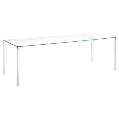 Pre-owned Glas Italia Oscar Rectangular Table 220×90 Cm (86.6×35.4in) Design Piero Lissoni In Gray