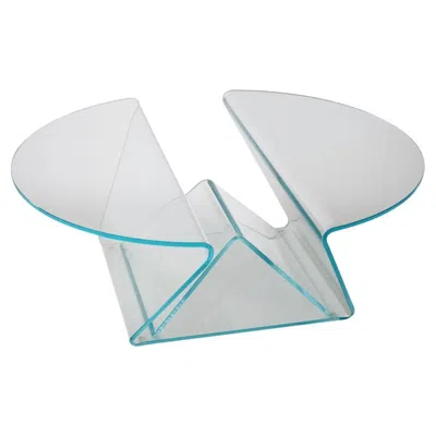Pre-owned Glas Italia Plisse' Low Table In Extralight By Mario Bellini In Gray