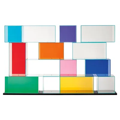 Pre-owned Glas Italia Quantum Large Bookshelf, By Piero Lissoni For  In Sand