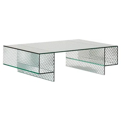 Pre-owned Glas Italia Robotin Coffee Table In Mirrored Glass By Patricia Urquiola In Gray