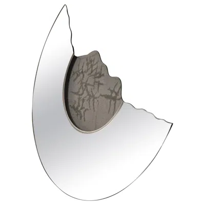 Pre-owned Glas Italia “scornice” Mirror By Nanda Vigo For  90's In Gray