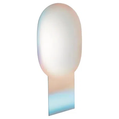 Pre-owned Glas Italia Shimmer Floor Mirror Shs03 By Patricia Urquiola For , Quick Ship In Gray