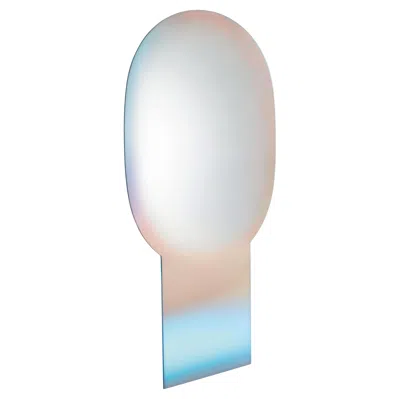 Pre-owned Glas Italia Shimmer Long Iridescent Mirror, By Patricia Urquiola From  In Stock In Gray
