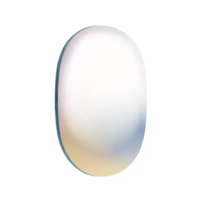 Pre-owned Glas Italia Shimmer Oval Wall Mirror Shs02 By Patricia Urquiola For , Quick Ship In Gray