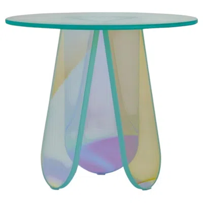 Pre-owned Glas Italia Shimmer Round Coffee Table Ø65cm (25.6in) In Glass Patricia Urquiola In Gray