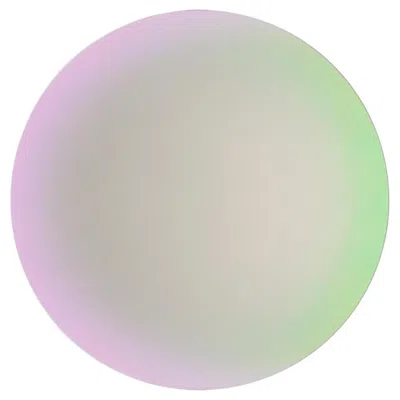 Pre-owned Glas Italia Shimmer Round Wall Mirror Ø60 Cm (23.6 In) Glass - Patricia Urquiola In Gray