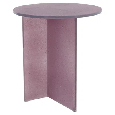 Pre-owned Glas Italia Simoon Coffee Table Ø45 Cm (17.7 In) By Patricia Urquiola Amethyst In Purple