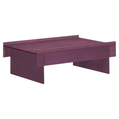 Pre-owned Glas Italia Simoon Coffee Table In Glass By Patricia Urquiola - Amethyst In Purple