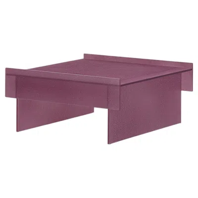 Pre-owned Glas Italia Simoon Coffee Table In Glass By Patricia Urquiola - Amethyst In Purple