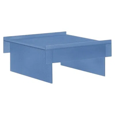 Pre-owned Glas Italia Simoon Coffee Table In Glass By Patricia Urquiola - Light Blue