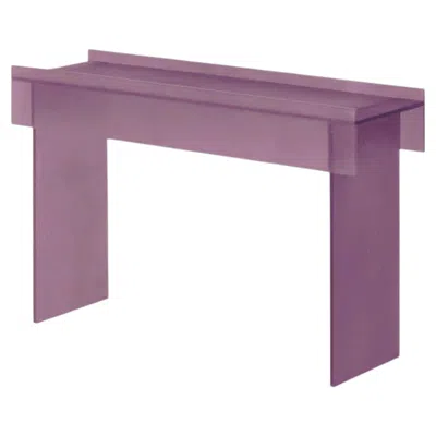 Pre-owned Glas Italia Simoon Rectangular Console In Glass By Patricia Urquiola - Amethyst In Purple