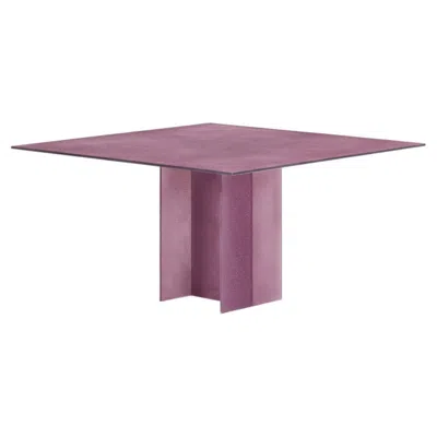 Pre-owned Glas Italia Simoon Square Table 140 Cm (55.1 In) By Patricia Urquiola - Amethyst In Purple