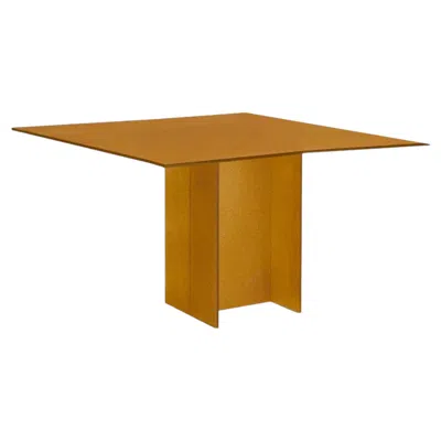 Pre-owned Glas Italia Simoon Square Table 160 Cm (63 In) By Patricia Urquiola - Dark Topaz In Brown