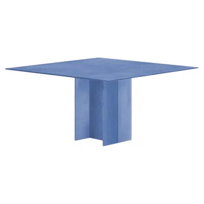 Pre-owned Glas Italia Simoon Square Table 160 Cm (63 In) By Patricia Urquiola Light Blue