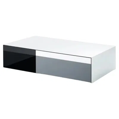 Pre-owned Glas Italia Sio2 Tunnel Low Table By Piero Lissoni In Gray