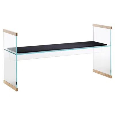 Pre-owned Glas Italia Slide Bench - Extralight Glass - Ronan & Erwan Bouroullec In Gray