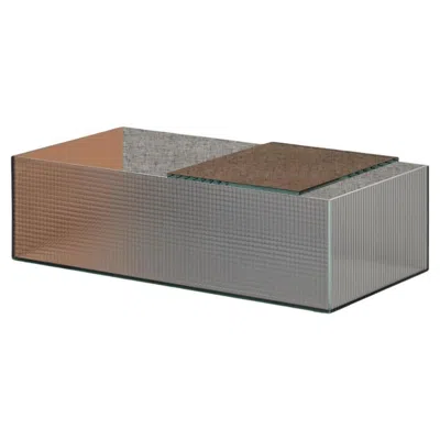 Pre-owned Glas Italia Spectrum Rectangular Low Table By Piero Lissoni In Gray