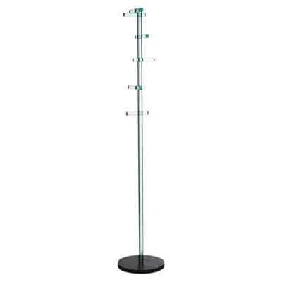 Pre-owned Glas Italia Telegraph Coat Stand - Glass & Raw Iron - Design Piero Lissoni In Gray