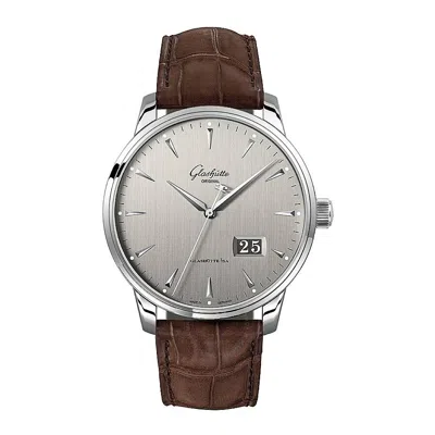 Glashütte Original Glashutte Original Senator Excellence Panorama Date Automatic Silver Dial Men's Watch 1-36-03-03-02- In Brown / Silver