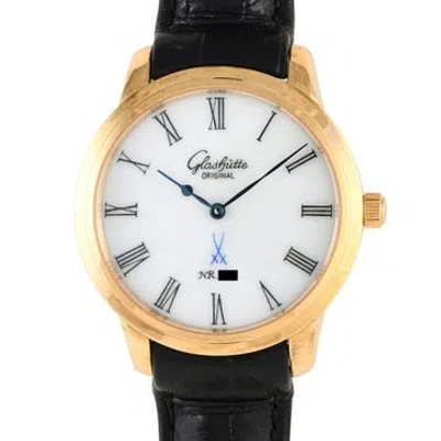 Pre-owned Glashütte Original Senator Meissen Watch In Multi