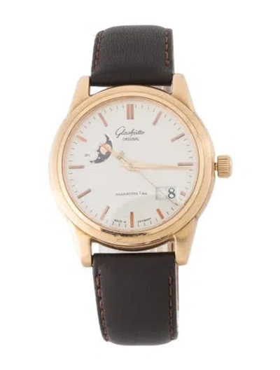 Pre-owned Glashütte Original Senator Panorama Date Watch In Multi