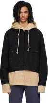 Glass Cypress Black Embroidered Jacket In Black