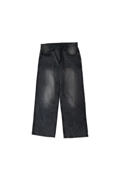 Glass Cypress Black Oversized Denim Jeans