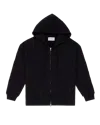 Glass Cypress Black Patchwork Zip Up Hoodie Black In Black