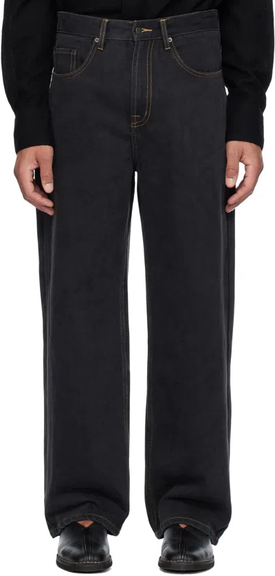 Glass Cypress Black Straight Leg Jeans