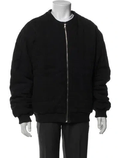 Pre-owned Glass Cypress Bomber Jacket In Black