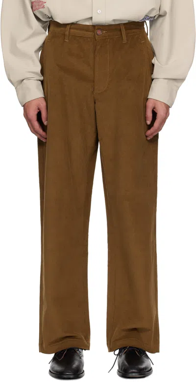 Glass Cypress Brown Corduroy Trousers