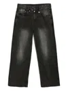 Glass Cypress Buttons Hanging Jeans In Black