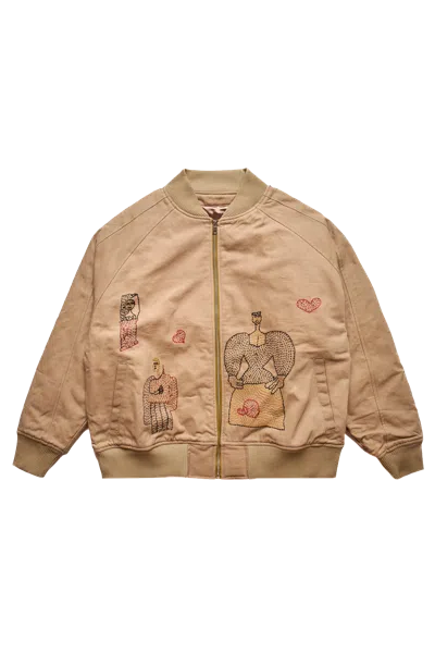 GLASS CYPRESS GLASS CYPRESS CANVAS WOMAN BOMBER JACKET