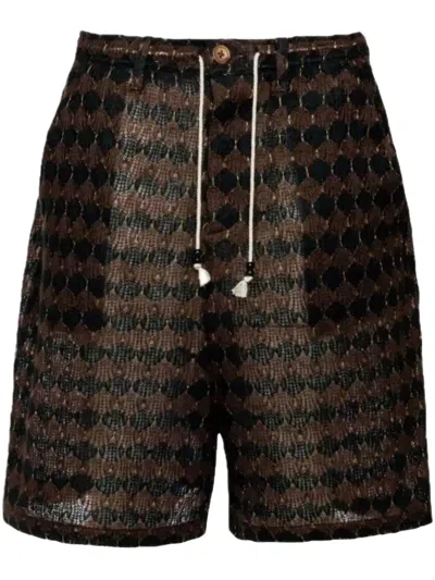 GLASS CYPRESS CHENILLE "BLACK" SHORTS