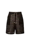 Glass Cypress Chenille Shorts Black