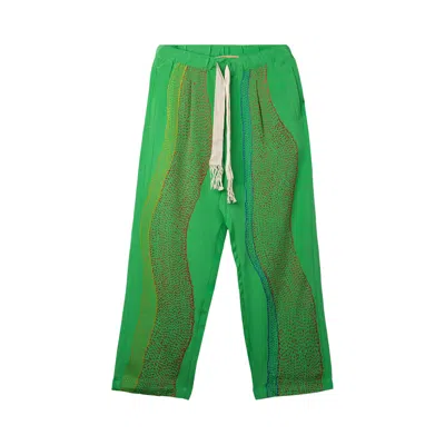 Pre-owned Glass Cypress Curves Trouser 'green'
