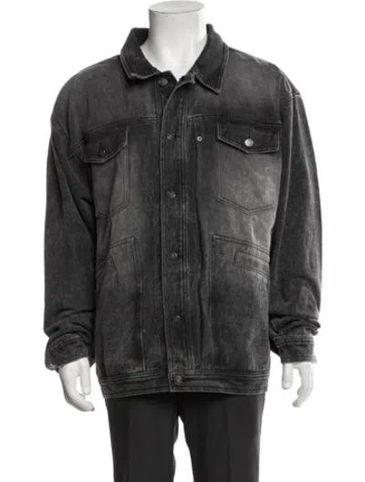 Pre-owned Glass Cypress Denim Jacket In Grey