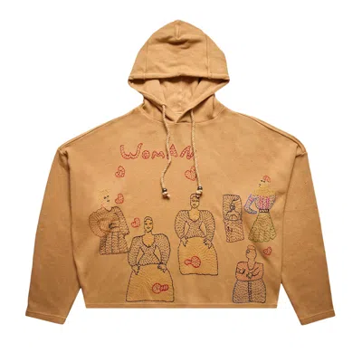 Pre-owned Glass Cypress Embroidered Motif Hoodie 'brown' | Men's Size M