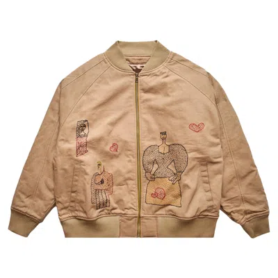 Pre-owned Glass Cypress Embroidered Motif Jacket 'brown' | Men's Size L