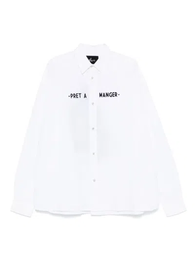 Glass Cypress Embroidered Shirt In White