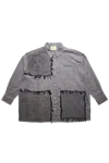 Glass Cypress Faces On Gray Cotton