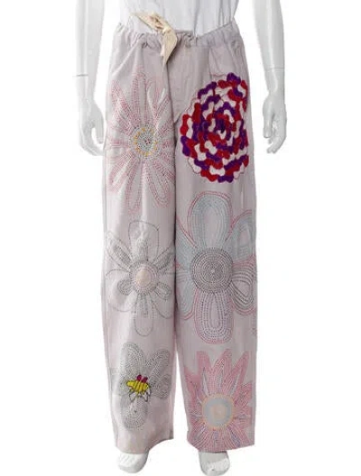 Pre-owned Glass Cypress Floral Print Chinos In Multi
