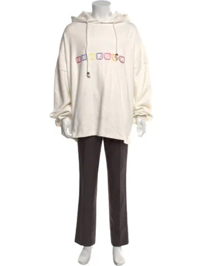 Pre-owned Glass Cypress Graphic Print Crew Neck Hoodie In Neutral