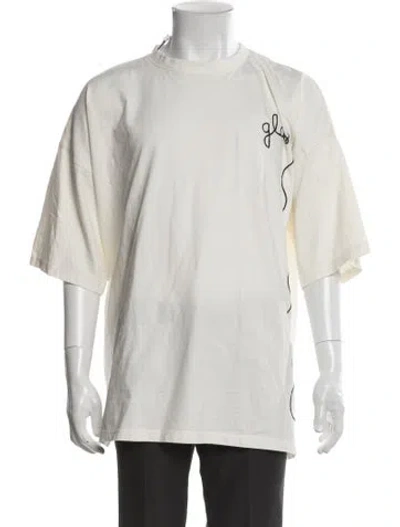 Pre-owned Glass Cypress Graphic Print Crew Neck T-shirt In Neutral